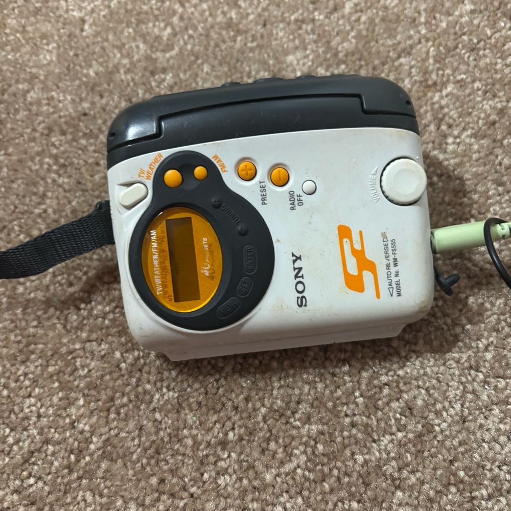 Sony Walkman Cassette Player - Black and White